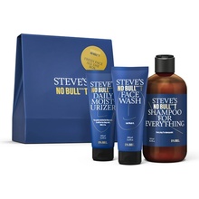 Steves Fresh Face All Day Steve's denní hydratační krém 100 ml + mycí gel na obličej 100 ml + šampon na vlasy a vousy 250 ml dárková sada