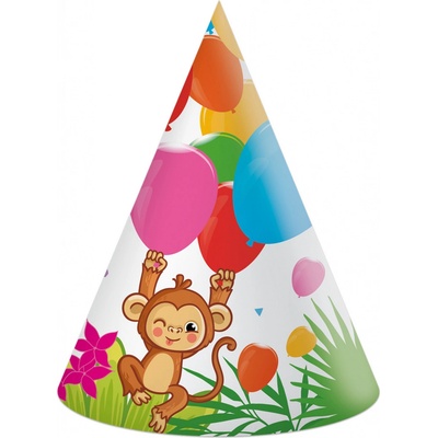 Procos EKO Čepičky papírové Džungle párty 6ks – Zboží Mobilmania