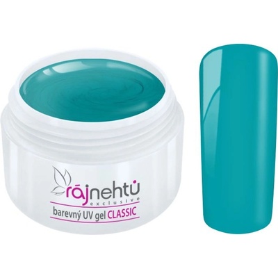 Ráj nehtů UV gel Classic Deep Turquoise 5 ml