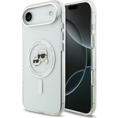 KARL LAGERFELD IML K&CH Heads Metal Frame MagSafe Задна Корица за iPhone Air Transparent Karl Lagerfeld | Byal | МЪЖЕ | UNI