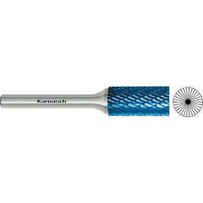 Technická fréza 3x14 x 3 x 50 mm ZYB HP-3 BLUE-TEC , Karnasch KCH-115011020
