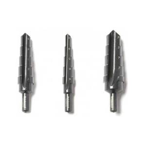 Rotabroach Стъпални свредла Maxi-Cut, комплект 3 бр: Ø8-16, Ø14-22 и Ø20-28 mm (x12 mm) (777)