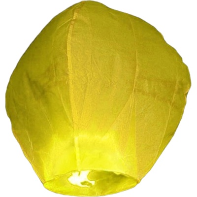 lampion štěstí žlutý