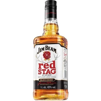 Jim Beam R Jim Beam Bourbon RED STAG Black CHERRY 40% 1 l (holá láhev)