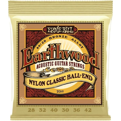 Ernie Ball 2069 Earthwood Найлонови струни за класическа китара (P02069)