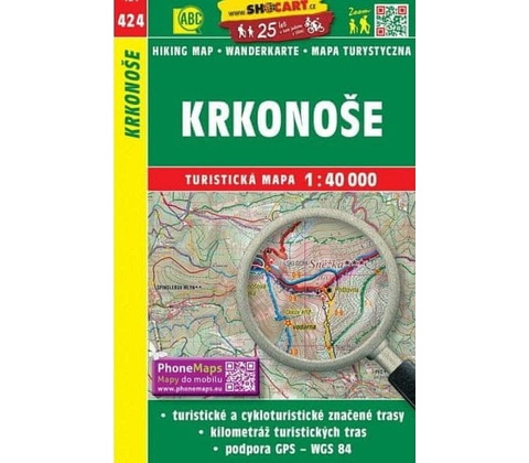 Krkonoše turistická mapa