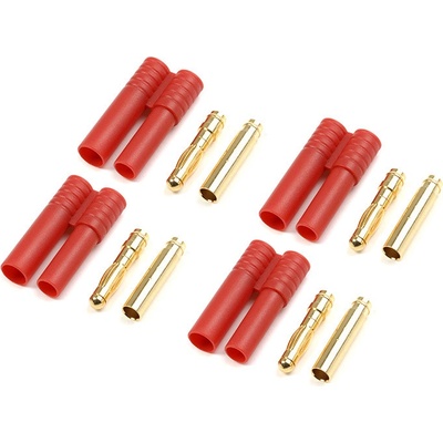 Revtec Pozlátený konektor 4,0 mm plastové puzdro 4