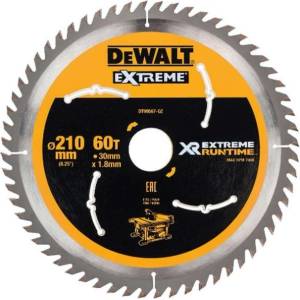DEWALT - Пилен диск за дърво 210x30 мм, 60 зъба DT99567 (DT99567)