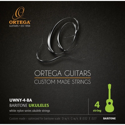 Ortega Nylon Baritone Струни за баритон укулеле (UWNY-4-BA)