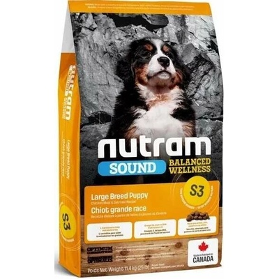Nutram S3 Sound Puppy Large Breed 3 x 11,4 kg