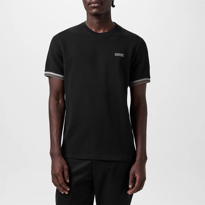 Barbour International Тениска Barbour International Spencer Textured T-Shirt - Black BK31