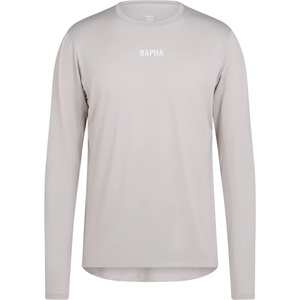 Rapha Фланелка с дълъг ръкав за колоездене Rapha Long Sleeve Trail Technical T-Shirt Cycling jersey - Silver / White (056-4331-0213)