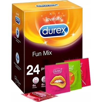 Durex FUN MIX 4 druhy 24 ks