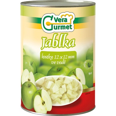 Vera Gurmet Jablka kostky ve vodě bez cukru 4450 g