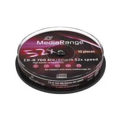 MediaRange CD-R 700MB, 10 броя (шпиндел)