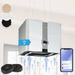 Klarstein Futurelight Smart, Островен абсорбатор, Рециркулация, 413m³/h, LED, неръждаема стомана (CGCH6-Futurelight-SL) (CGCH6-Futurelight-SL) - electronic-star