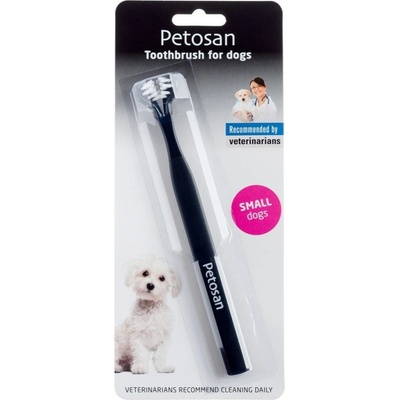 Petosan zubní kartáček dvouhlavý pro psy Small 3-6 kg