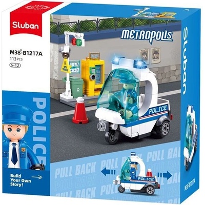 Sluban B1217A Policejní hlídka na tříkolce