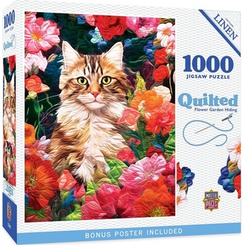 Masterpieces - Puzzle Quilted - Flower Garden Hiding - 1 000 piese