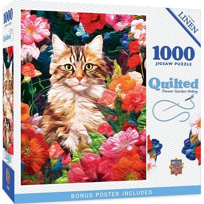 Masterpieces - Puzzle Quilted - Flower Garden Hiding - 1 000 piese