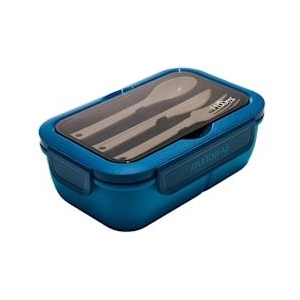 Muitomas Кутия за храна с прибори 1100мл Blue