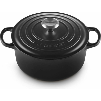 Le Creuset Kastról SIGNATURE 24 cm 4,2 l SATIN BLACK liatina