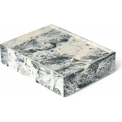 Ferm Living Úložný box MIist 20 x 15 cm biela zelená živica