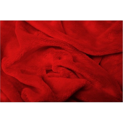 Pragati Fashion prostěradlo mikroflanel červené 90x200