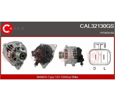 Alternátor CASCO CAL32130GS
