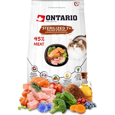 Ontario Cat Sterilised 7 0,4 kg – Hledejceny.cz
