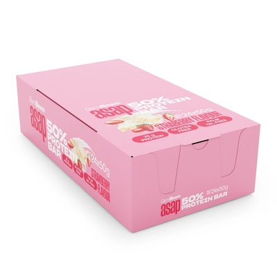 GymBeam Протеинов бар ASAP 50% 24 x 50 g ягода