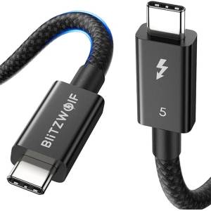 BlitzWolf BW-HDC8 кабел за данни Type-C - Type-C, 150cm, BLACK BW-HDC8 1.5M (BW-HDC8 1.5M)