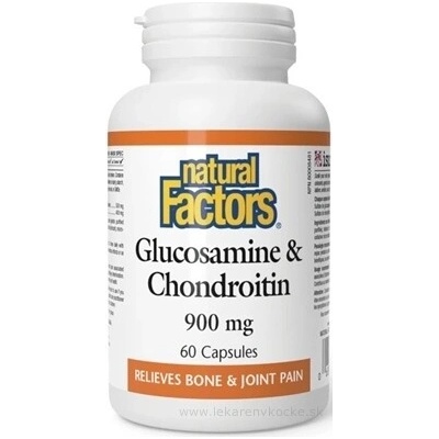 Natural Factors Glukosamin + Chondroitin 900 mg 60 tobolek
