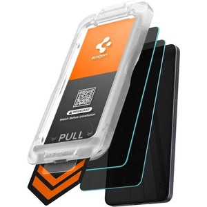Spigen Затъмняващ Протектор за Samsung S26, Spigen Privacy Glas. tR EZ Fit Pro 2бр. , Черен (AGL11096)