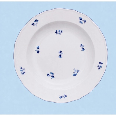 Tanier hlboký 21cm modrá Hádzanka Český porcelán Dubí