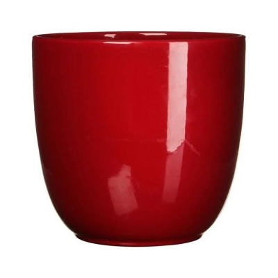 Mica КАШПА КЕРАМИЧНА КРЪГЛА tuska 16х17см ЧЕРВЕНА (144806)