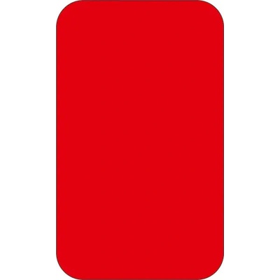Samolepicí značení umístění palet WT-5110, tvar ''obdélník'' – PVC, červená, 125×75 mm, balení 25 ks