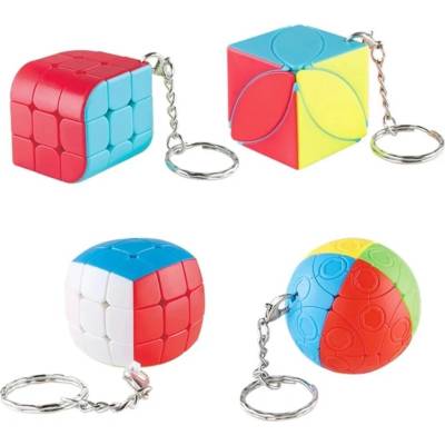 FanXin keychain cube set (3x3, Ivy cube, Trihedron, Marusenko Ball)