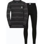 ODLO Детско термобельо ODLO Active Warm Eco Long черно/сиво меланж