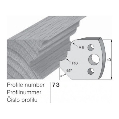 IGM profil 073 - pár omezovačů 40x4mm SP