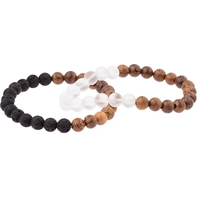 OnHand Párové náramky z dřevěných korálů ON300195