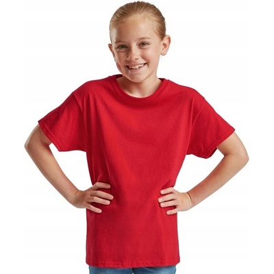 Fruit of the Loom Children's T-shirt Sofspun 610150 červená