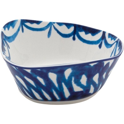 Seletti Jídelní miska Diesel Classic On Acid Granada porcelán bílo modrá 12 cm