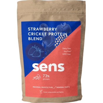 Sens Foods Jahodový šejk s cvrččím proteinem 455 g