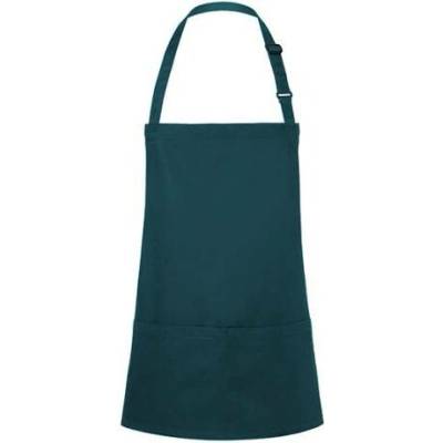 Karlowsky Krátká gastro zástěra KY123 Pine-Green 75x60cm