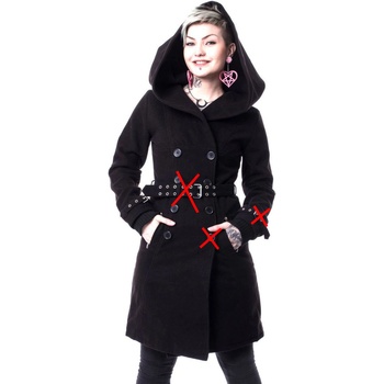 VIXXSIN дамско палто vixxsin - decay - ЧЕРНО - С ДЕФЕКТ - my643