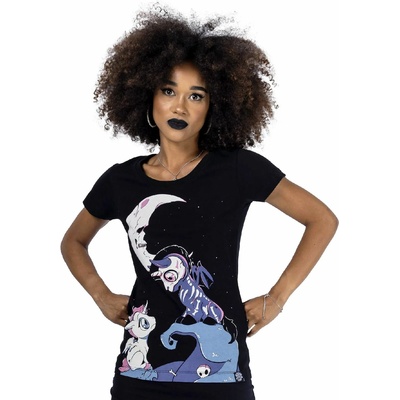 Cupcake cult дамска тениска cupcake cult - under the moon - ЧЕРЕН - poi1276