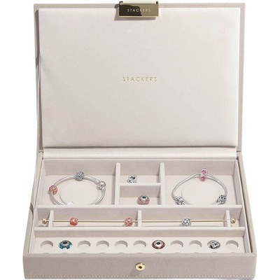 Stackers Кутия за талисмани Stackers класическа с капаче таупе (74553)