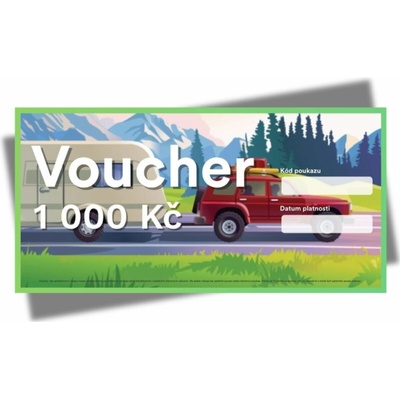 Elektronický dárkový poukaz SvětKaravanů.cz v hodnotě 1000 Kč