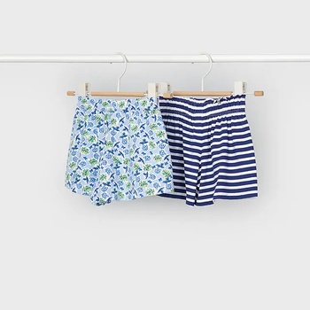 Image 1 of Mayoral Сет 2 къси панталона в тъмно синьо и многоцветен за мини момиче Mayoral